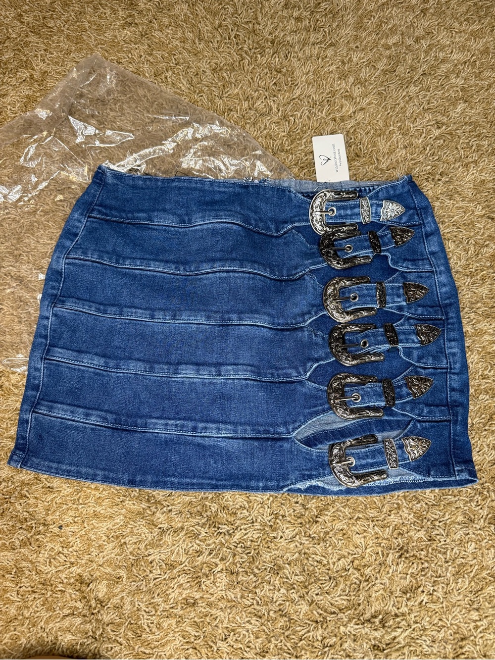 Buckle down denim skort - Picture 3 of 3